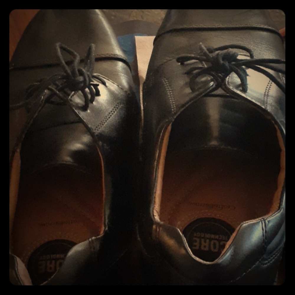 Croft and borrow black dress shoes